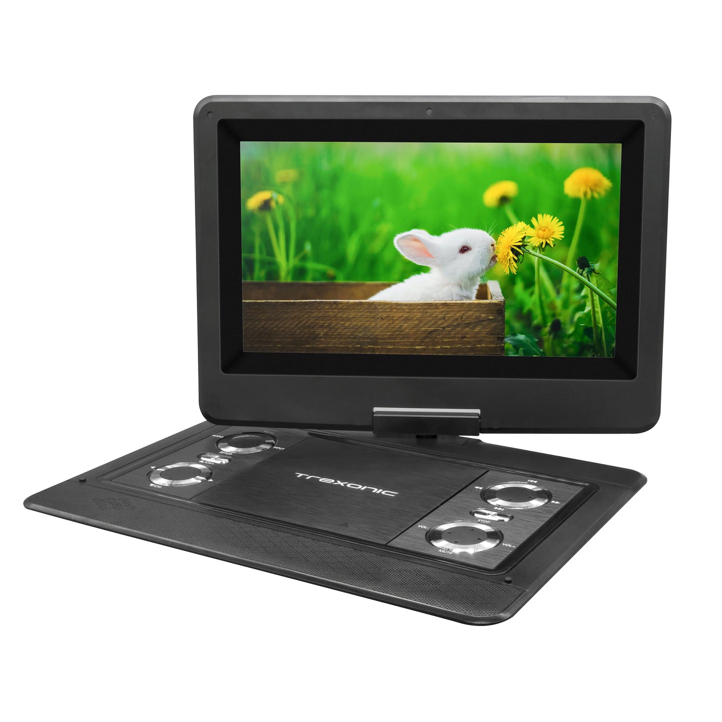 Trexonic Trexonic Portable TV+DVD Player with Color TFT LED Screen and USB/HD/AV Inputs